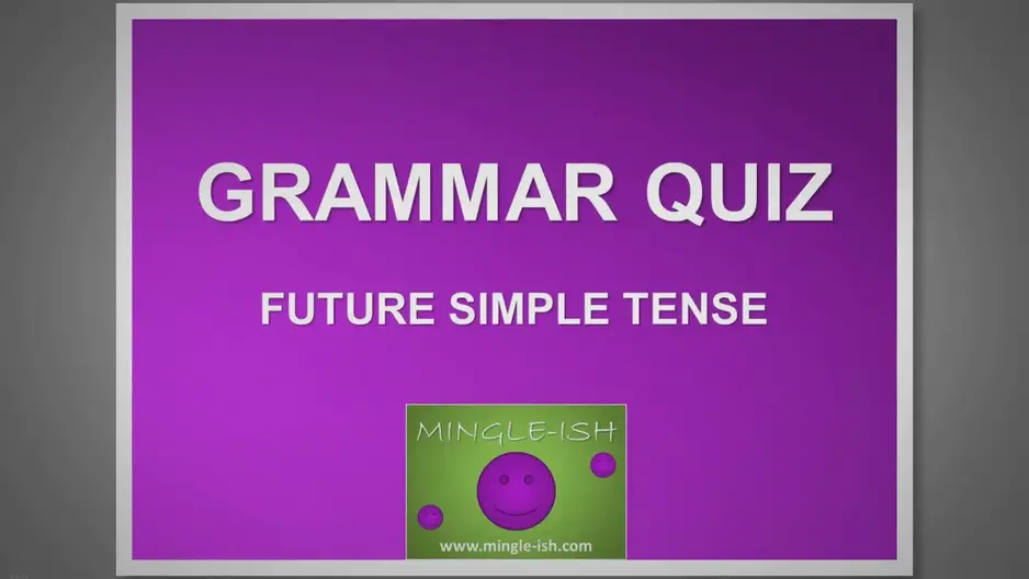 'Video thumbnail for Future simple tense - Grammar quiz'