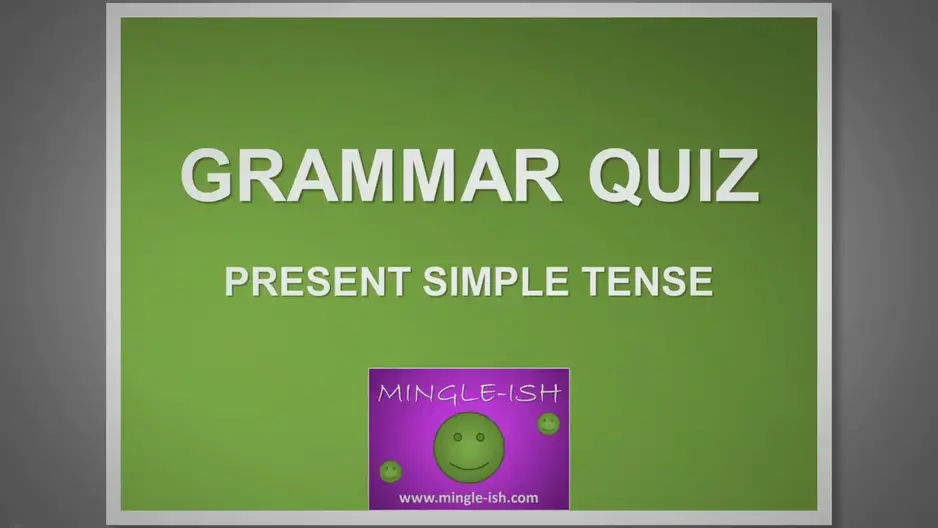 'Video thumbnail for Present simple tense - Grammar quiz #2'