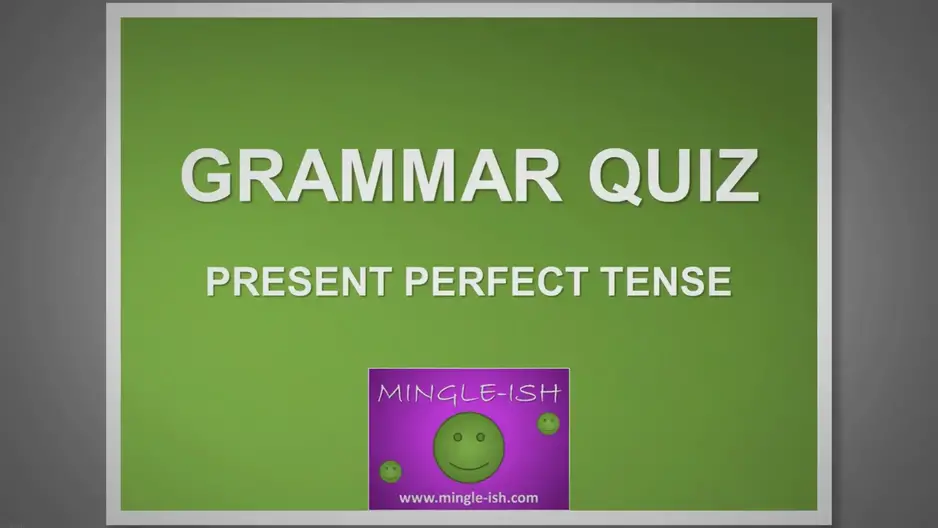 'Video thumbnail for Present perfect tense - Grammar quiz #2'