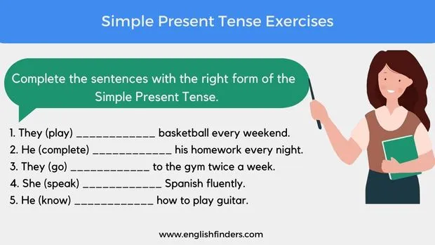 Simple Present Tense Exercises