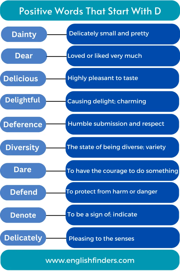 50 Positive Words That Start With D | Meaning and Examples