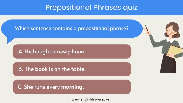 Prepositional Phrases quiz