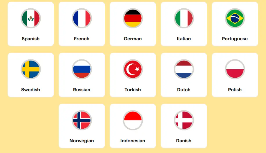 Babbel Languages