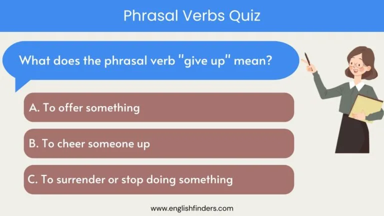 Phrasal Verbs Quiz