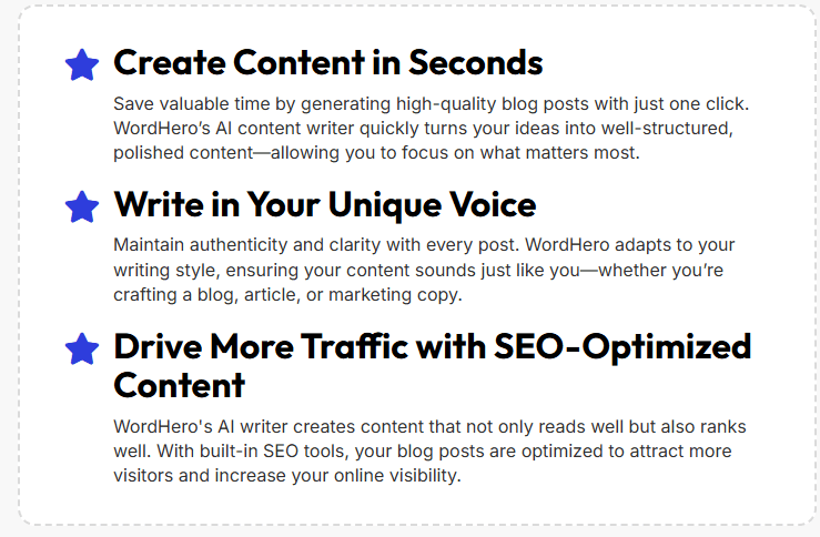 Wordhero pricing plans
