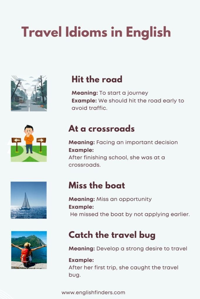 Travel Idioms in English