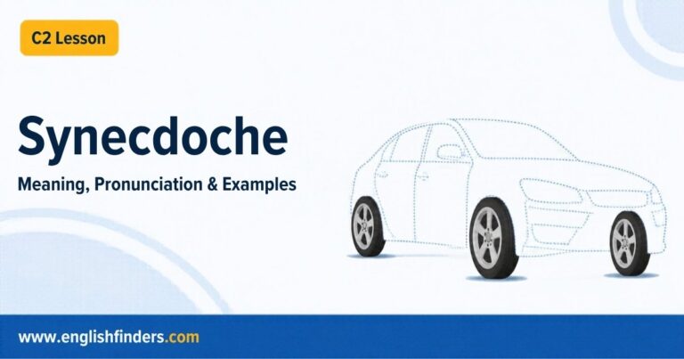 Synecdoche lesson: solid car wheels drawn in full detail while the rest of the car is only a dotted outline, so the parts suggest the whole car
